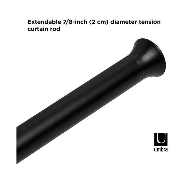 Oceľová roztiahnuteľná garniža 137 - 229 cm Chroma - Umbra-image-4
