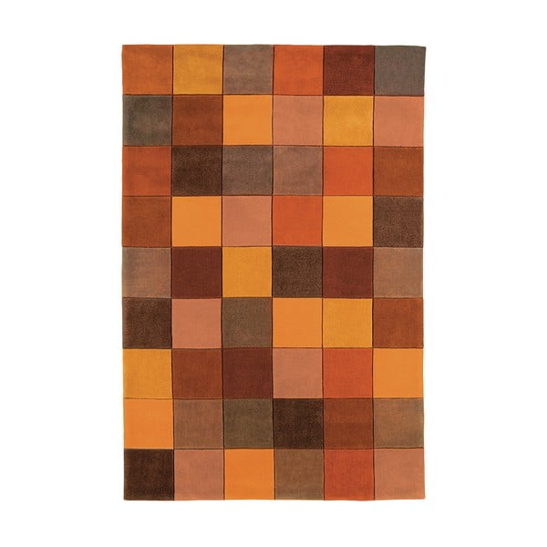 Koberec Asiatic Carpets Eden Pixel Terracotta, 90x150 cm