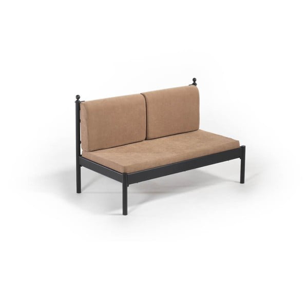 Hnedá dvojmiestna vonkajšia sedačka Mitas, 76 × 149 cm