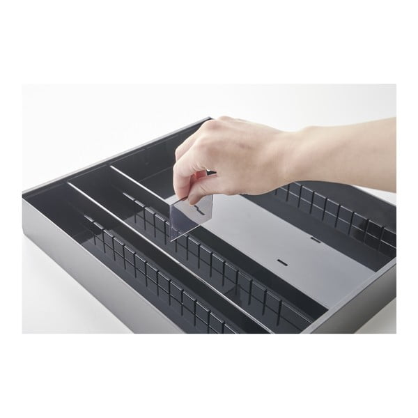 Čierny plastový príborník do zásuvky 47.5 x 35 cm - YAMAZAKI-image-3