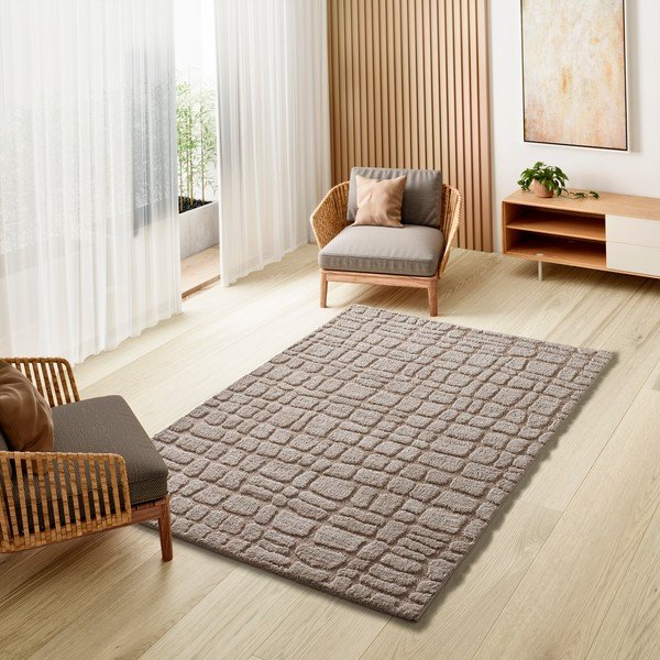 Béžový koberec 126x190 cm Juno – Universal-image-1