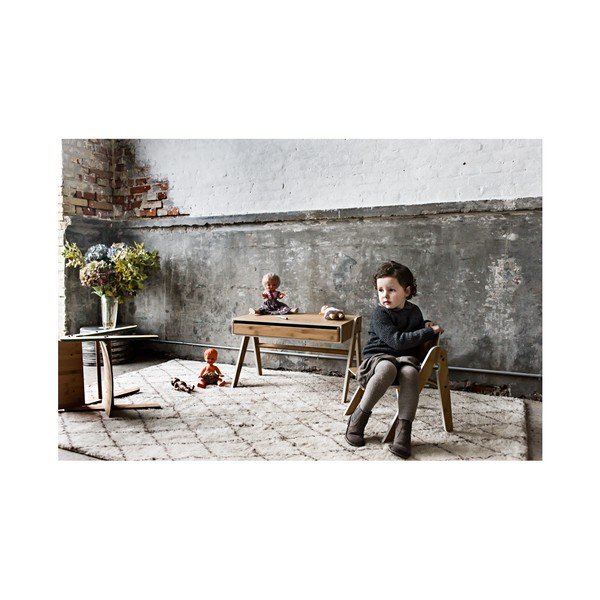 Detský písací stôl z bambusu Moso so sivými detailmi We Do Wood Geo 's-image-4