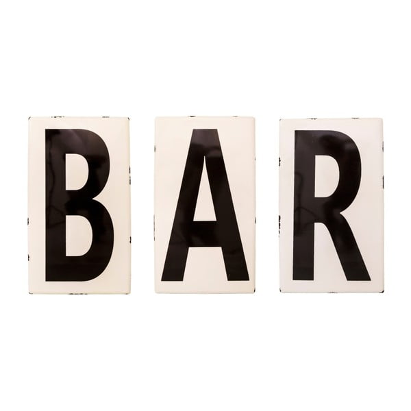 Smaltované písmená Antic Line Bar