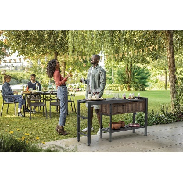 Záhradný barový stolík 112x43 cm Hosting – Keter-image-1