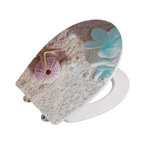 WC sedadlo s jednoduchým zatváraním Wenko Bora Bora, 46 × 39 cm-image-2