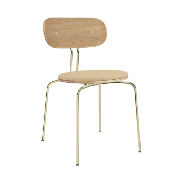 Jedálenská stolička v béžovo-zlatej farbe Curious – UMAGE