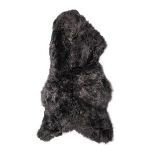 Tmavá ovčia kožušina s krátkym vlasom Arctic Fur Ptelja, 100 × 60 cm