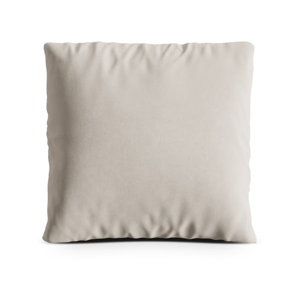 Béžový zamatový vankúš na gauč Kemi – Cosmopolitan Design