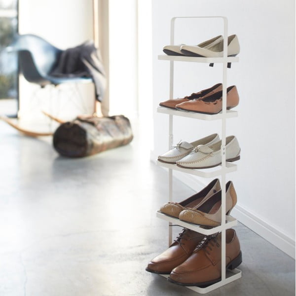 Biely kovový stojan na topánky Tower Shoe Rack – YAMAZAKI-image-2