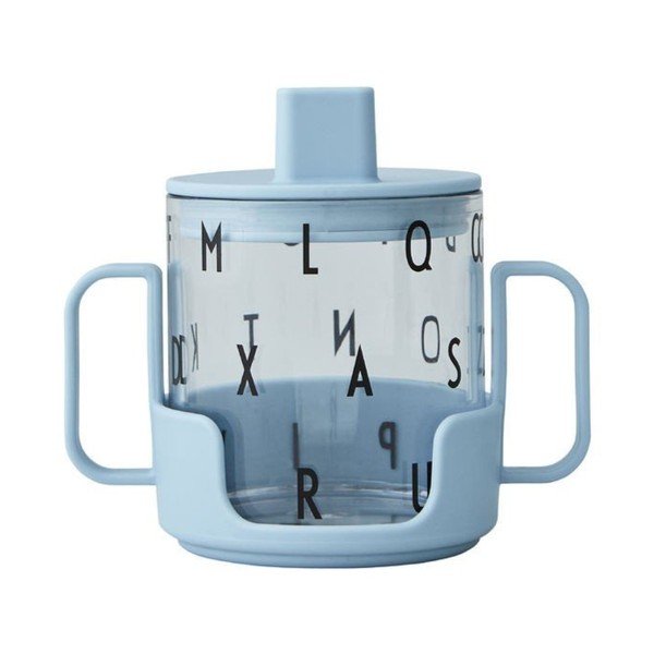 Svetlomodrý detský hrnček Design Letters Grow With Your Cup
