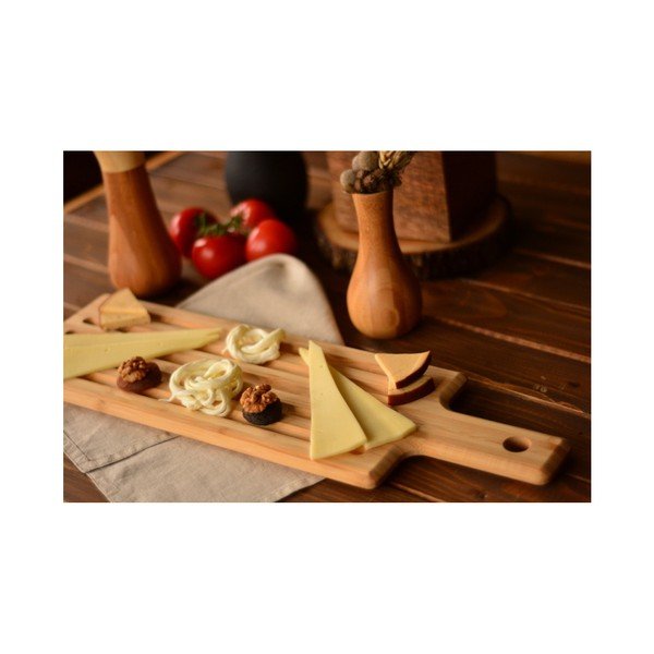 Bambusová servírovacia doštička na steak Bambum Grill, dĺžka 40 cm-image-2