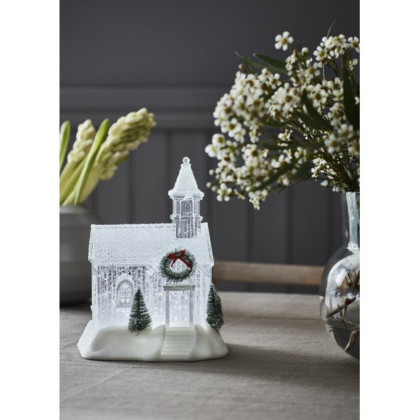 Biela vianočná svetelná dekorácia Chapelle – Markslöjd-image-2