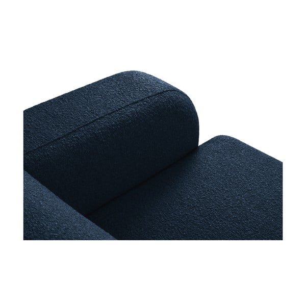 Tmavomodrá pohovka z textílie bouclé 235 cm Molino – Micadoni Home-image-4