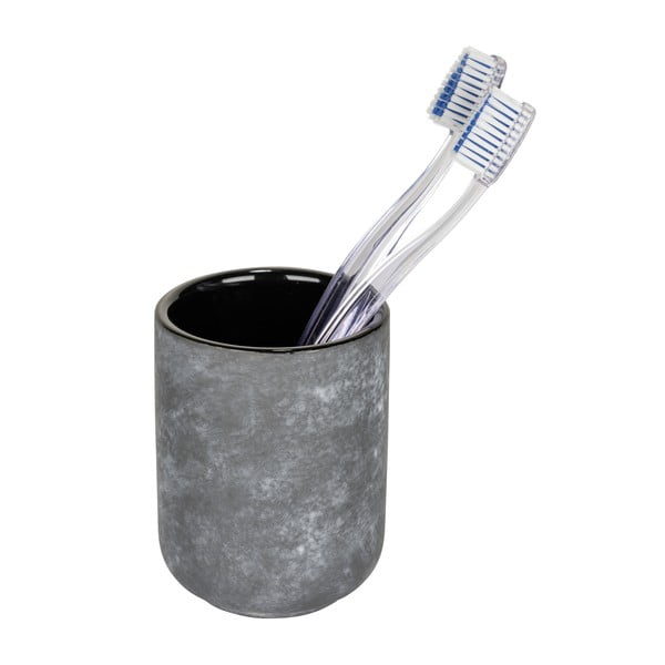 Sivý keramický téglik na zubné kefky Sacile – Wenko-image-1