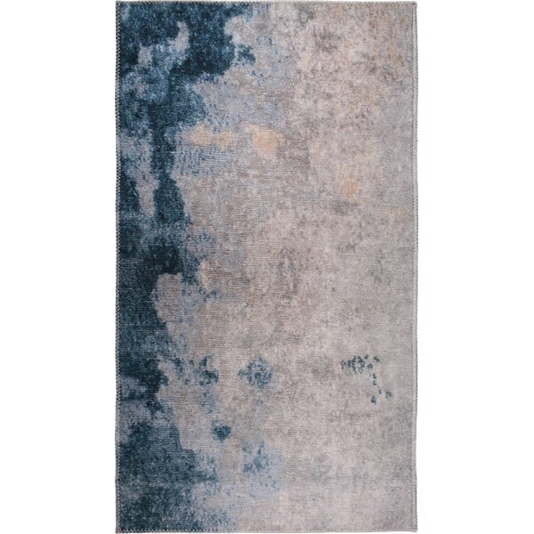 Modro-krémový prateľný koberec 150x80 cm - Vitaus