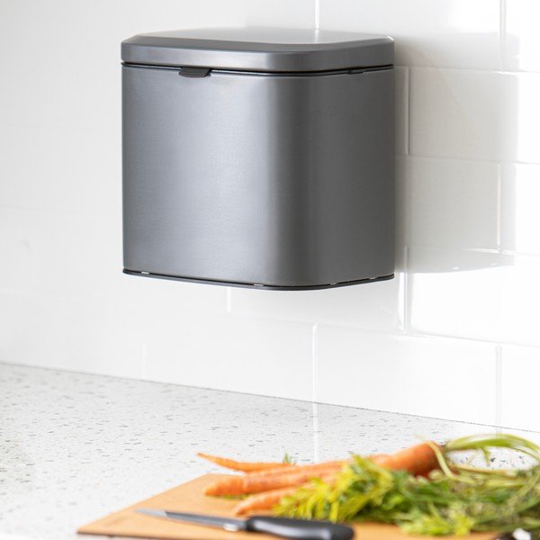 Tmavosivá nádoba na kompostovateľný odpad 4 l Essentials – Ladelle-image-3