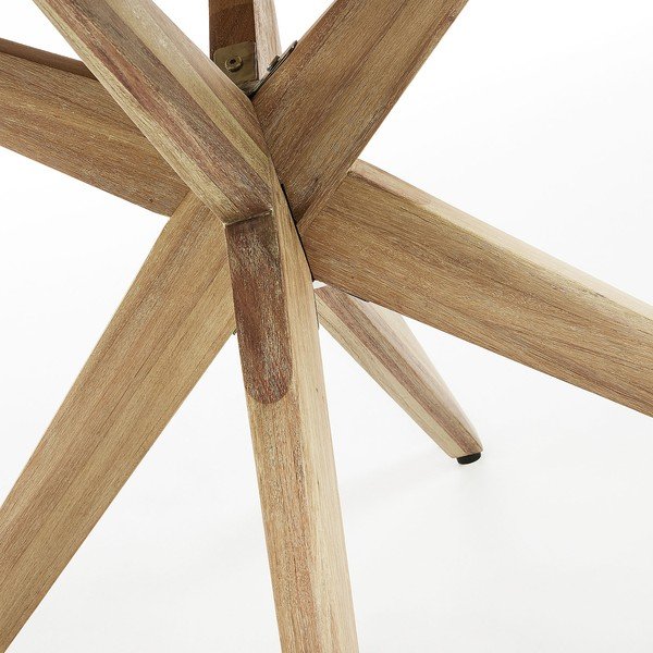 Jedálenský stôl so svetlosivou doskou Kave Home Glow, ⌀ 120 cm-image-2