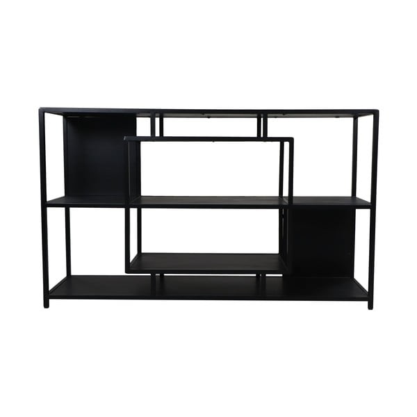 Čierny regál z mangového dreva 150x90 cm - HSM collection