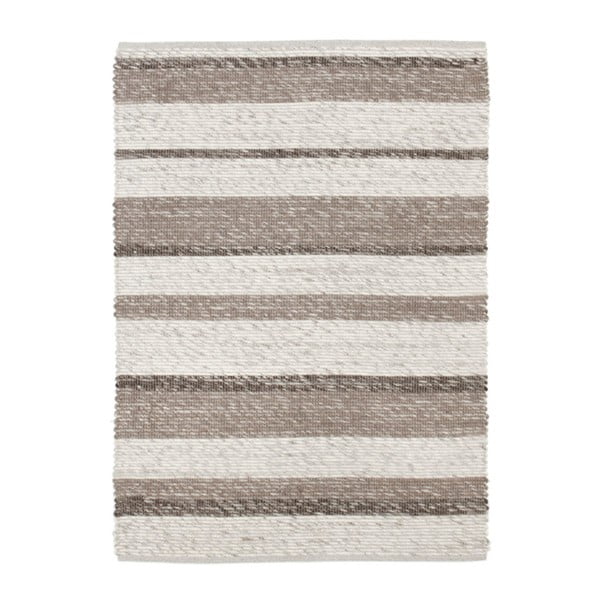 Béžový ručne tkaný vlnený koberec Linie Design Wonders, 170 x 240 cm