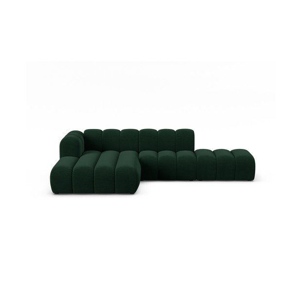 Tmavozelená rohová pohovka (ľavý roh) Lupine – Micadoni Home