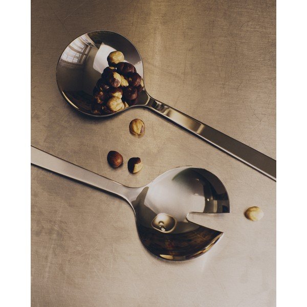 Šalátový príbor 2 ks z nehrdzavejúcej ocele Nirela – Kave Home-image-1