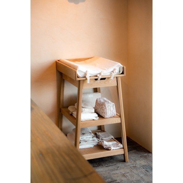 Prebaľovací pult z dubového dreva v prírodnej farbe Woods – Vipack-image-4