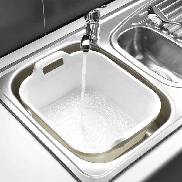 Biely plastový lavór s dvomi ušami Addis, 39 x 32 x 14 cm-image-1