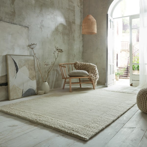 Béžový vlnený koberec 170x120 cm Rue - Flair Rugs-image-1