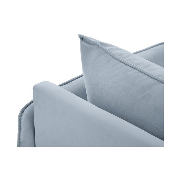 Svetlomodrá zamatová leňoška (pravý roh) Vienna – Cosmopolitan Design-image-1