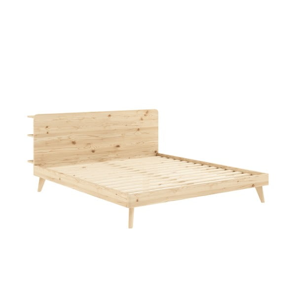 Dvojlôžková posteľ z borovicového dreva s roštom 160x200 cm Retreat – Karup Design