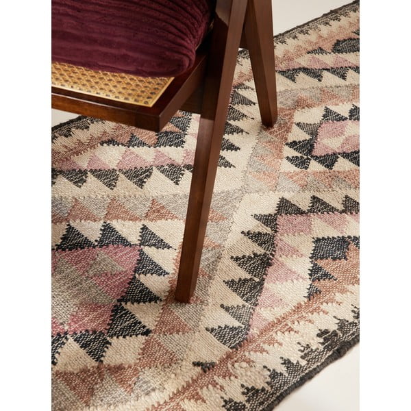 Sivý ručne tkaný jutový behúň 80x200 cm Roya Parsa – Elle Decoration-image-2