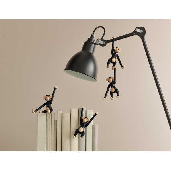 Soška z masívneho dubového dreva Kay Bojesen Denmark Monkey Hanging-image-3