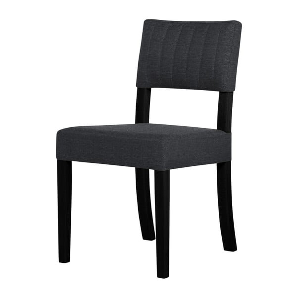 Tmavosivá stolička s čiernymi nohami Ted Lapidus Maison Néroli