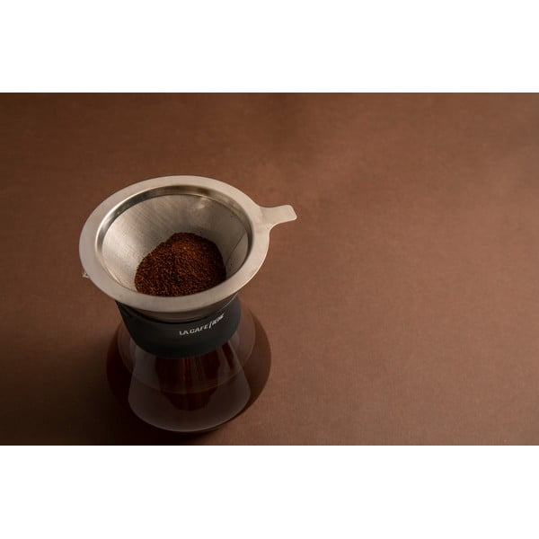 Prekvapkávač na kávu z borosilikátového skla s filtrom z nehrdzavejúcej ocele 0.4 l La Cafetiere - Kitchen Craft-image-2