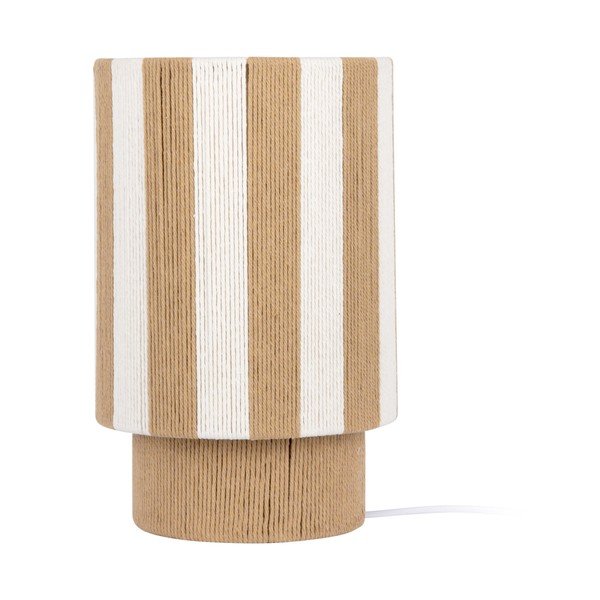 Biela/v prírodnej farbe povrazová stolová lampa (výška  35 cm) Vienna Stripes – Leitmotiv