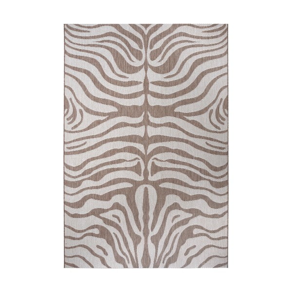 Hnedo-béžový vonkajší koberec Ragami Safari, 80 x 150 cm