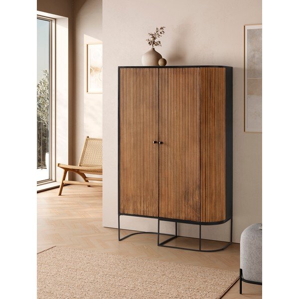 Komoda z mangového dreva v prírodnej farbe 100x165x40 cm Curve – MOME-image-1