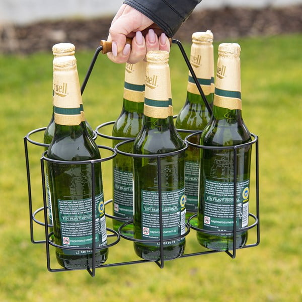 Kovový stojan na víno počet fliaš 6 Radka - Orion-image-1