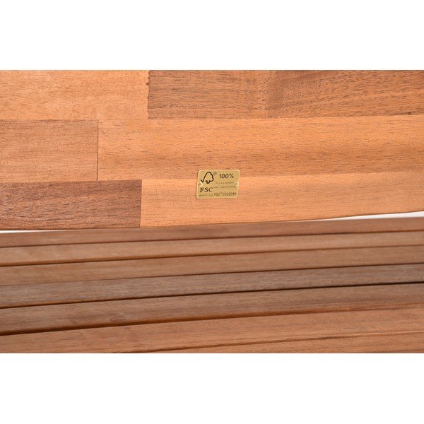 Hnedá drevená záhradná lavica Hadia – Garden Pleasure-image-4