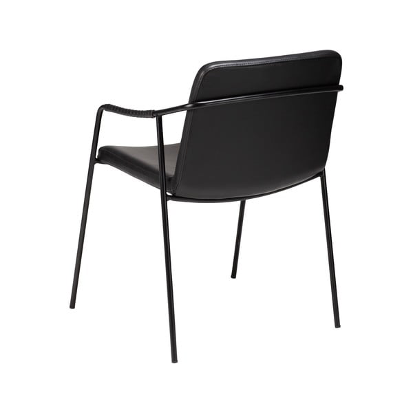 Čierna jedálenská stolička z imitácie kože DAN-FORM Denmark Boto-image-3