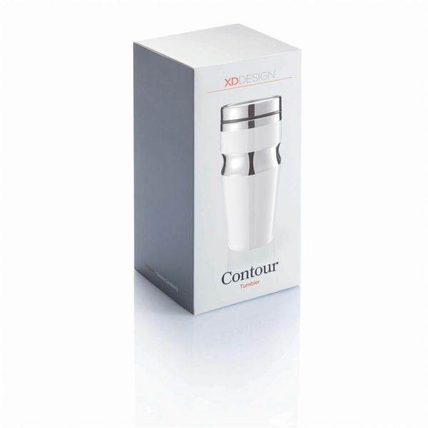 Biely termohrnček XD Design Contour, 350 ml-image-2