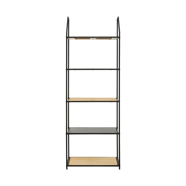 Čierny/v prírodnej farbe kovový regál 61x179x34 cm Depok – Premier Housewares-image-4
