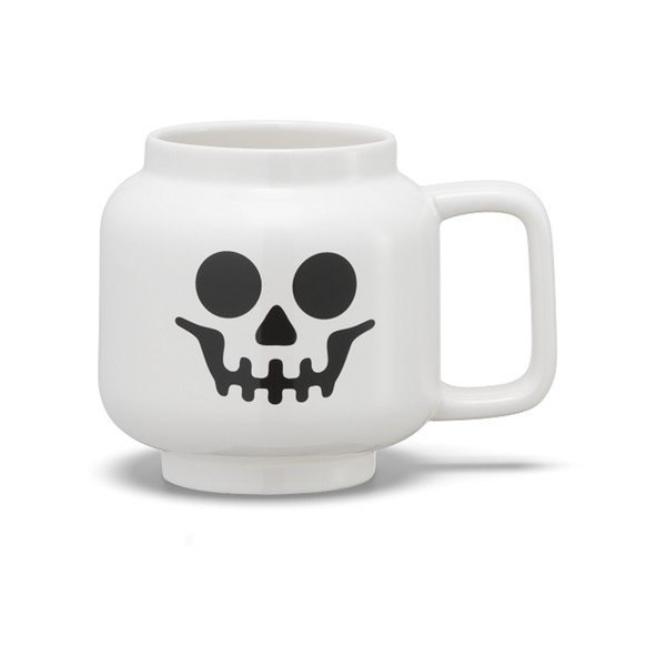 Biely keramický detský hrnček na latte 255 ml Skeleton – LEGO®