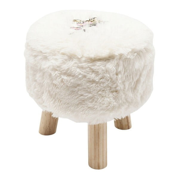 Biela stolička Kare Design Fur
