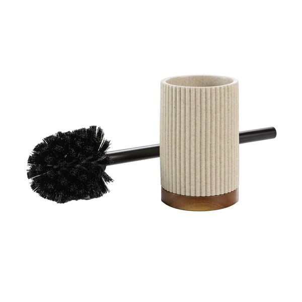 Béžová WC kefa z polyresínu Niagara – douceur d'intérieur-image-2