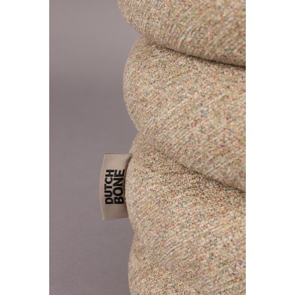 Béžový taburet z textílie buklé Fern – Dutchbone-image-2