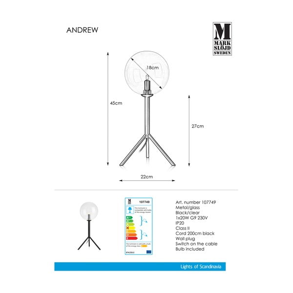 Stolová lampa Markslöjd Andrew Table-image-2