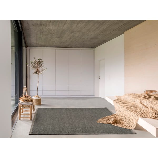 Sivý vlnený koberec Universal Kiran Liso, 80 x 150 cm-image-1