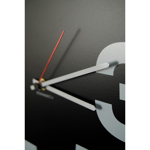 Nástenné hodiny dESIGNoBJECT.it Numbers Circle Black, 50 x 50 cm-image-1