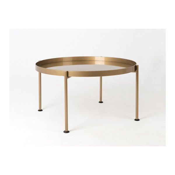 Konferenčný stolík v zlatej farbe Custom Form Memo, ⌀ 100 cm